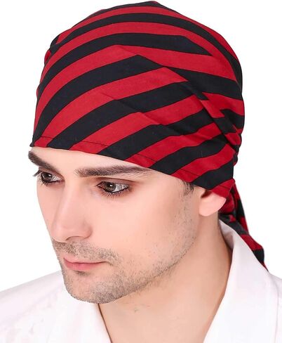 thepiratedressing القراصنة عصر النهضة في العصور الوسطى هالوين أزياء الكتان مثلث باندانا in Kuwait