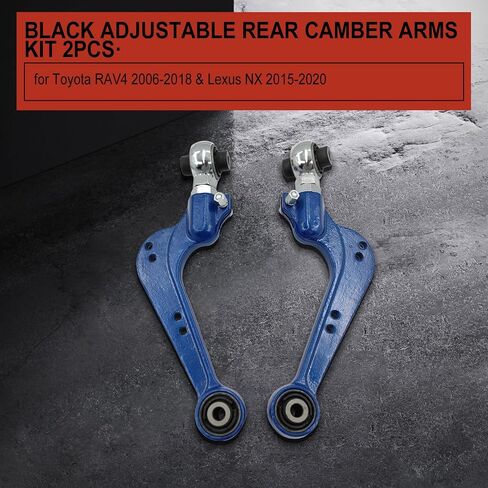 Adjustable Rear Camber Arms Kit 2pcs for Toyota RAV4 2006-2018, Lexus NX 2015-2020 Replaces OE 48790-42020 48770-42040 in Saudi Arabia