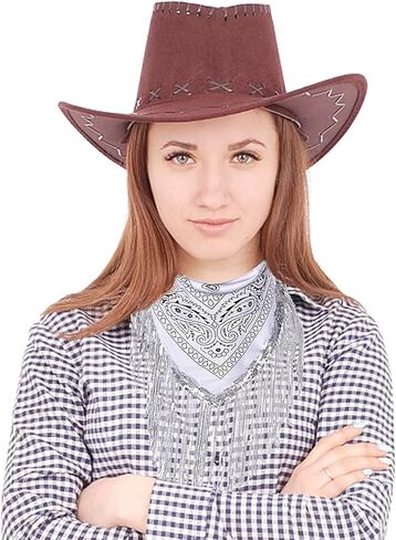 Holiberty Rhinestone Fringe Bandana Mask Paisley Western Cowboy Sqaure Scarf Head Wrap Disco Rave Party Bachelorette Bandanas in Saudi Arabia