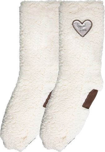 Pavilion - Amazing Daughter - One Size Fits Most Sherpa Slipper Socks With Non-Slip Bottoms in Saudi Arabia