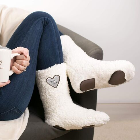 Pavilion - Amazing Daughter - One Size Fits Most Sherpa Slipper Socks With Non-Slip Bottoms in Saudi Arabia