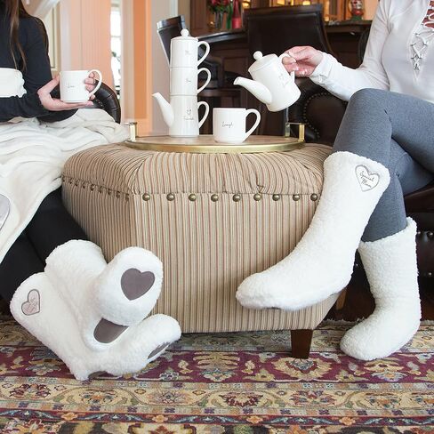 Pavilion - Amazing Daughter - One Size Fits Most Sherpa Slipper Socks With Non-Slip Bottoms in Saudi Arabia