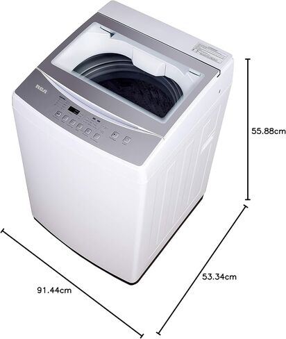 RCA RPW091 0.9 Cu Ft Top Load Portable Washing Machine Washer on Wheels, White in Saudi Arabia