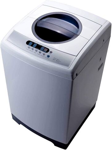 RCA RPW091 0.9 Cu Ft Top Load Portable Washing Machine Washer on Wheels, White in Kuwait