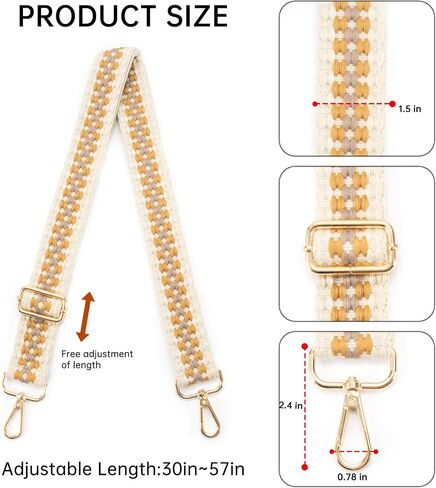 Purse Straps Replacement Crossbody Bag Strap Adjustable Long Shoulder Straps for Handbags，Women Purse Strap in Saudi Arabia