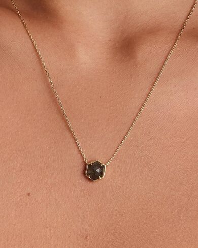 PAVOI 14K Gold Plated Gemstone Pendant Necklace | Dainty Chain Necklaces for Women | Amethyst, Onyx, Green Fluorite, Labradorite, Pearl, Rose Quartz, Agate, Sodalite, Turquoise Gemstone Pendants in Saudi Arabia