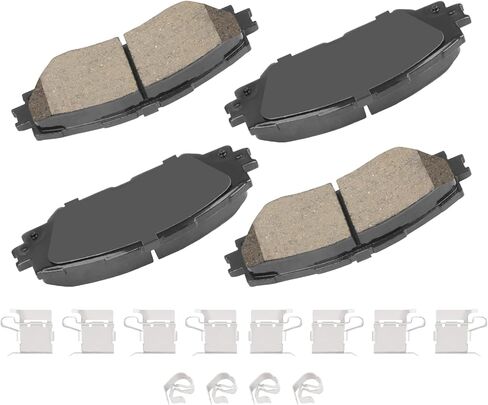 Front Brake Pads for Toyota Corolla RAV4 Matrix Scion xB xD Pontiac Vibe Lexus HS250h Ceramic Brake Pads w/Hardware Replacement in Kuwait