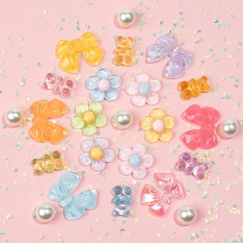 Cute Shoes Charms for Girls and Women - Beach Cute Cartoon Shoe Charms with Flower & Gummy Bear Designs, Perfect for Party, Birthday Gifts, Beach Outings and Daily Wear in Saudi Arabia