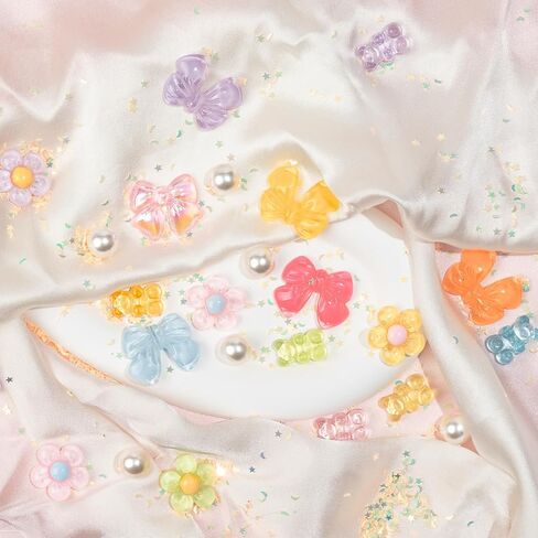 Cute Shoes Charms for Girls and Women - Beach Cute Cartoon Shoe Charms with Flower & Gummy Bear Designs, Perfect for Party, Birthday Gifts, Beach Outings and Daily Wear in Saudi Arabia