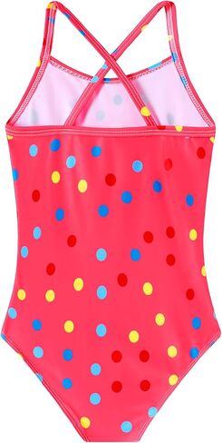 Girls Swimsuit One Piece Bathing Suit Quick Dry Beach Swimwear Cute Cross Shoulder Strap Swimming Suits 2-10 Years in Saudi Arabia