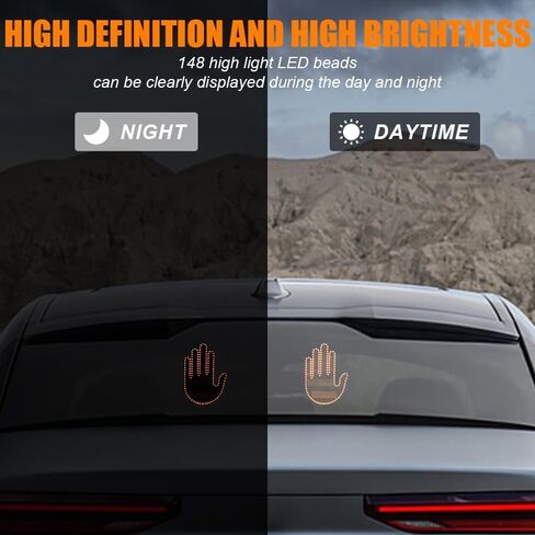 Fun Gesture LED Decorative Light, Super Bright Display, 7 Gestures, Remote Control (H-0035-W) in Saudi Arabia