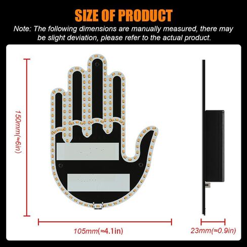 Fun Gesture LED Decorative Light, Super Bright Display, 7 Gestures, Remote Control (H-0035-W) in Saudi Arabia