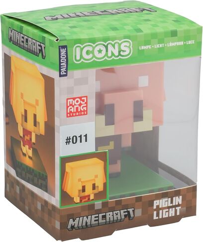 Paladone Minecraft Piglin Mini Light – Officially Licensed LED Night Lamp for Kids' Bedrooms, Gaming Rooms & Home Decor – Battery-Powered Collectible in Saudi Arabia