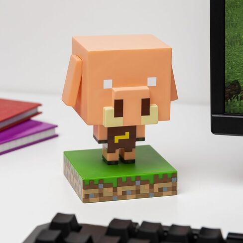 Paladone Minecraft Piglin Mini Light – Officially Licensed LED Night Lamp for Kids' Bedrooms, Gaming Rooms & Home Decor – Battery-Powered Collectible in Saudi Arabia