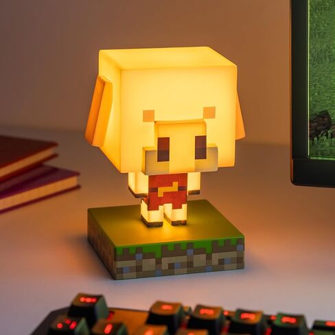 Paladone Minecraft Piglin Mini Light – Officially Licensed LED Night Lamp for Kids' Bedrooms, Gaming Rooms & Home Decor – Battery-Powered Collectible in Saudi Arabia