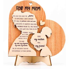 Engraved Solid Natural Wooden Block Dad Puzzle Piece Gift, Fathers Day Decor Gifts from Daughter, Son, Kids - Best Dad Ever Gifts, Unique Wooden Puzzle Gift for Birthday, or Christmas