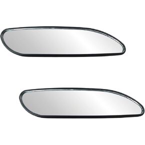 2 PCS Blind Spot Car Mirror, HD Glass Adjustable Car Side Mirror, Framed Wide-angle Blind Spot Mirror, Universal Convex Rear View Mirror for Cars, SUVs, Trucks and RVs (Rectangle)