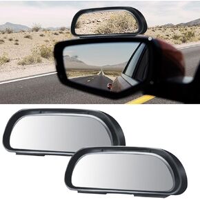 2PCS Blind Spot Car Mirror, Adjustable Blindspot Rear View Mirror, HD Glass Car Convex Wide Angle Mirror, Auto Auxiliary Side Mirror Universal for Car Truck SUV