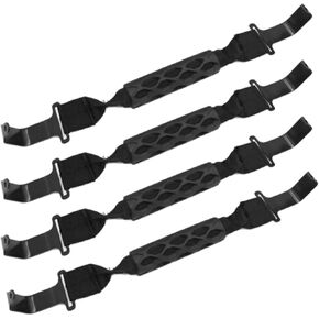 4Pcs 82215524 Grab Handles, 82215523AC Grips: Jeep Wrangler 2018-2023 & Gladiator JL JT 2020-2023 Interior Grab Handles, Nylon, Black