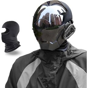 Magoog Punk Mask لـ Halloween ، قناع Punk for Cosplayer ، قناع الهالوين مع تغطية الرأس ، يناسب أي زي الهالوين