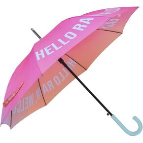 Fisura - Large Rain, Welcome Back Umbrella. Youthful Gradient Colour Umbrella. Automatic Umbrella with Button. Wind-Resistant Umbrella. 41,73 inches in Diameter.