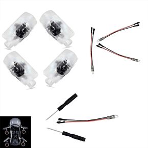 4Pcs Car Door Logo Projector Lights – 3D HD Ghost Shadow LED Puddle & Welcome Lights for LS/ES/RX/UX/GS/GX/RC/LX/is Models, Ultra-Bright, No Fade & Easy Installation