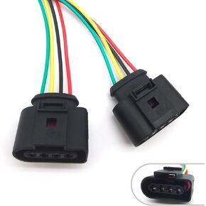 DJ7045A-3.5-21 Throttle Position Sensor Connector, Low Frequency Plastic Wire Harness Terminal, OEM #1J0973724 Replacement Retrofit Parts, Suitable for Most Cars (Black)