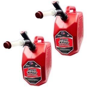 VP Racing 3839 Press 'N Pour Gas Can Red, 5.5 Gallon - 1 Pack