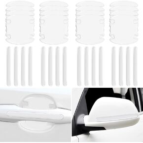14PCS Clear Car Door Handle Scratch Potector TPU Car Door Sticker Universal Protective Films for Vehicles