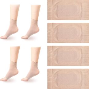 Haysandy 2 Pairs Achilles Protection Sleeve Achilles Tendon Heel Protector Heel Sleeve for Bursitis Tendonitis Tenderness Cushion and Protection of Haglunds Bump (Simple Style)