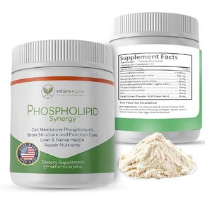 Phospholipid Synergy Powder | Antioxidant Powder for Cellular Repair | Brain Supplements for Memory and Focus | Liver Detox Supplements with an Advance Cleansing Formula | 270 g