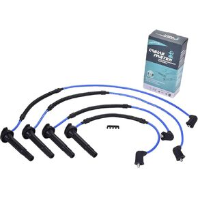 High Performance Spark Plug Wires Compatible with Forester Legacy Impreza Outback Saab 9-2X 2.5L 2005-2011 Blue