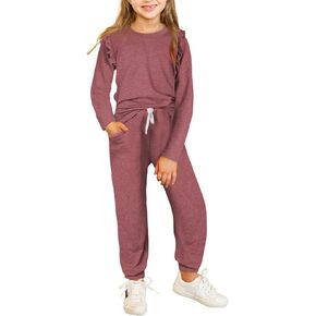 blibean Girls Fall Clothing Sets Stylish Sweatsuit Outfits Size 4-13 Years Old