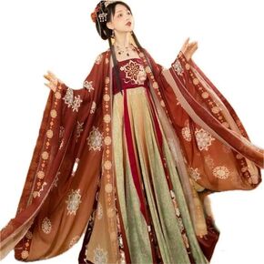Hanfu Dress Women Chinese Ancient Hanfu Carnival Cosplay Costume Summer Hanfu Green&Red Dress Extra Large Size