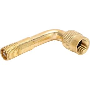 90 Degree Tyre Valve Extension, Portable Tire Valve Extension Convenient and Efficient Brass Air Tyre Extension Valve Adapter Suitable for Motorcycle and Scooter