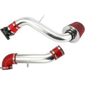 PHILTOP 2.75" Cold Air Intake Kit System Compatible with Mitsubishi Eclipse 2000-2005 2.4L L4, High Performance, Red