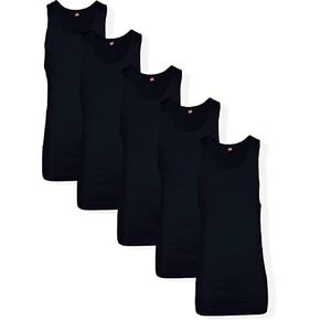 Hanes Men's Tagless ComfortSoft Crew Undershirt Tall, White 5-Pack,5X-Large Tall in Kuwait