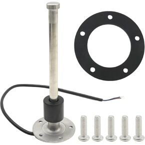 240-33 ohms 8"(200mm) Fuel Level Sending Unit, Fuel Sender Fuel Water Level Sensor, Fuel Water Level Gauge Sensor Fuel Gas Sender 5 Hole for Marine Boat Truck