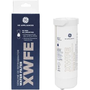 GE XWFE Refrigerator Water Filter | Certified to Reduce Lead, Sulfur, and 50+ Other Impurities | Replace Every 6 Months for Best Results | Pack of 1