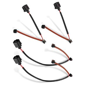 Brake Pad Wear Sensor Fit for Audi Q7 2007-2010 Porsche Cayenne 2005-2010 Volkswagen Touareg 2004-2008 Replace 7L0907637C 7L0907637, Front & Rear Wheel Brake Sensor
