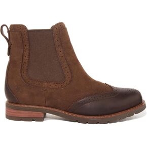 Ariat Women's Wexford Brogue Waterproof Western Boot, Chocolate Brown, 9.5 in Saudi Arabia