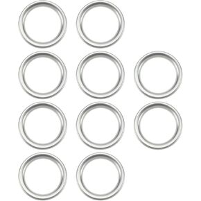 10pcs Oil Drain Plug Gaskets 14x19x2mm Oil Drain Plug Washers Replacement Part 09168-14004-000 Compatible with Suzuki Silver