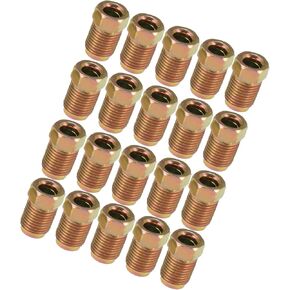 20pcs M10x1.0 Threads Brake Line Nut Fittings for 3/16" Steel Brake Line Tubing for Car Stylish Design