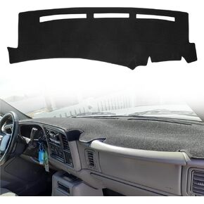 Amiss Dash Mat Dashboard Cover, Fits for 1999-2006 GMC Sierra/Chevy Chevrolet Silverado, 2000-2006 GMC Yukon XL/Chevy Suburban Tahoe Avalanche, Dashboard Decorative, Car Interior Accessories
