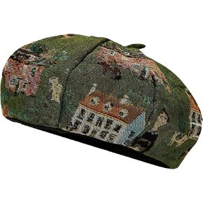 Beret Hats for Women French Hat Artist Embroidery Paintings Women Girls Painter