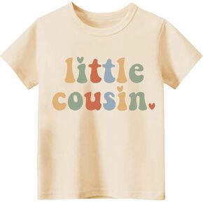 Cousin Shirt for Toddler Boys Girls Cool Biggest Big Little Cousin Shirt Summer Family Vacation Tees Gift 2-7T