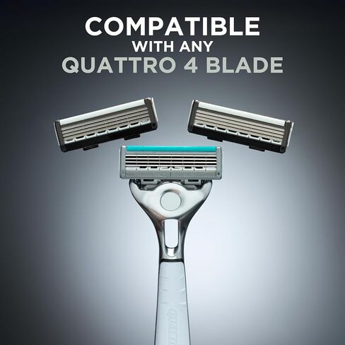 Wilkinson Sword Quattro Titanium Sensitive Razor Blades - Pack of 8 Blades in Kuwait