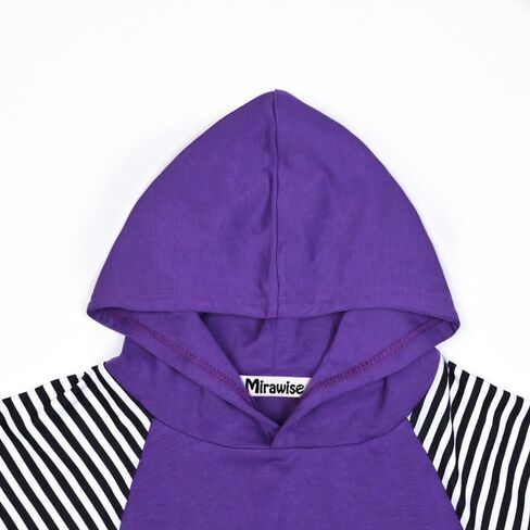 Mirawise Girls Long Sleeve Hood Shirts Tops Lightweight Hoodie Sweatshirt Top Loose Fit 4-13Y in Kuwait