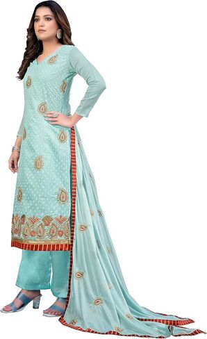 SB Traders Readymade Indian Style Cotton Fabric Churidar Designer Salwar Suit for Women (3 Piece Suit) in Kuwait