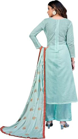 SB Traders Readymade Indian Style Cotton Fabric Churidar Designer Salwar Suit for Women (3 Piece Suit) in Kuwait